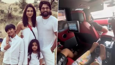 Allu Arjun and Fam Listen to Ranbir Kapoor-Katrina Kaif's 'Tu Jaane Na' Song While on a Drive (Watch Video)