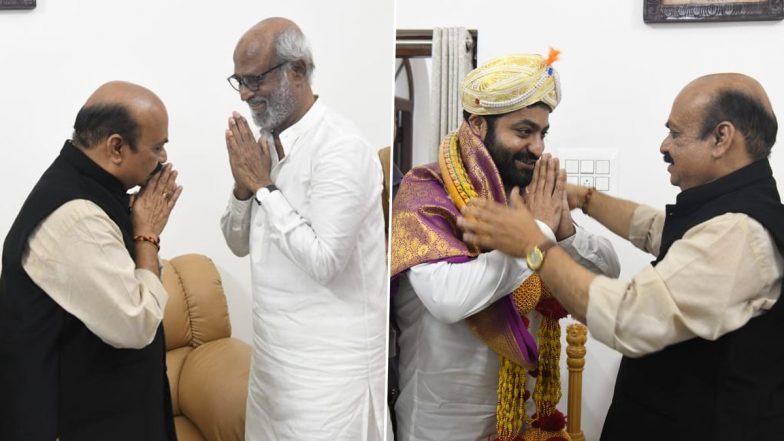 Karnataka CM Basavaraj Bommai Thanks Rajinikanth and Jr NTR for Honouring Puneeth Rajkumar with Karnataka Ratna Award Posthumously (View Pics)