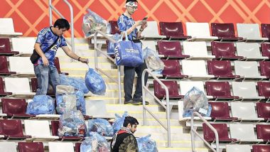 Japan Fans Show Heart-Warming Gesture As They Clean the Stadium After Famous Victory Against Germany in the FIFA World Cup 2022