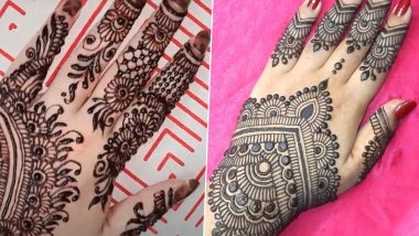 Mehndi Designs for Bridesmaids During Wedding Season 2022: Latest and Minimal Mehndi Designs for the Bride’s Sisters and Friends (Watch Videos)