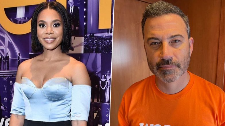 Regina Hall Jokes About Jimmy Kimmel Hosting 2023 Oscars, Says ‘We’ll Make Sure Jimmy’s Got Something on so He Doesn’t Get Injured’