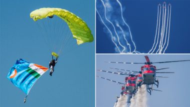 Air Fest 2022: IAF Pilots Display Breathtaking Air Maneuvering Skills in Nagpur (See Pics and Video)