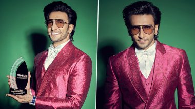 Filmfare Middle East Achievers Night: Ranveer Singh Feels ‘Honoured’ To Receive Superstar of the Decade Award in the Presence of His Parents (View Post)