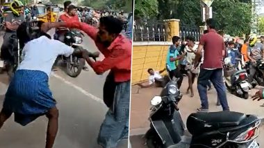 Tamil Nadu Shocker: Drunk Miscreants Assault Girl Student’s Father Outside Meenal Women College in Madurai; Six Held (Disturbing Video)