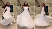 Pandya Store actress Alice Kaushik looks graceful and elegant as she twirls to the romantic beats of Aaj Din Chadheya dressed in a white anarkali! (Watch Video)