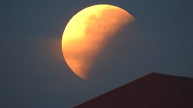 Chandra Grahan 2022 in India: Last Lunar Eclipse of 2022 Ends, Check Photos
