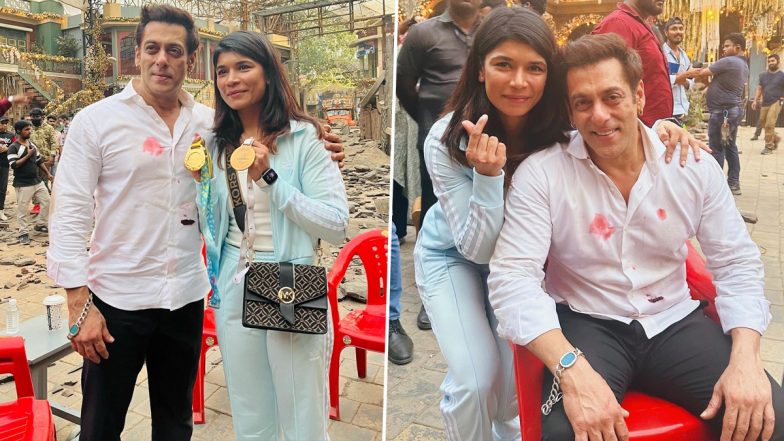 Nikhat Zareen Meets Salman Khan and Fulfills Her Childhood Dream; Shares Pictures and Autograph From ‘Radhe’ Actor