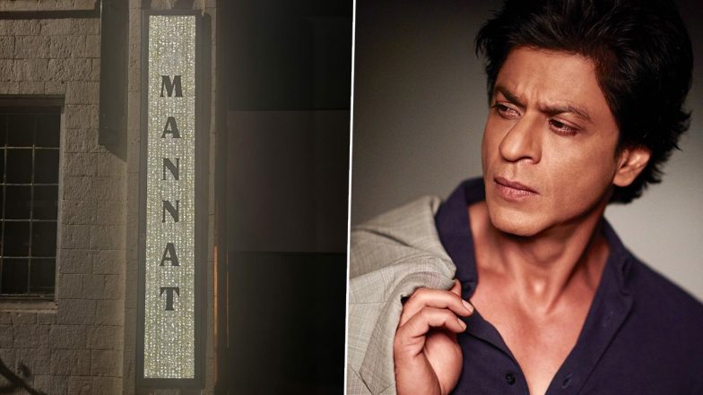 Shah Rukh Khan's Mumbai Abode Mannat Gets Diamond Name Plates (View Pics and Video)