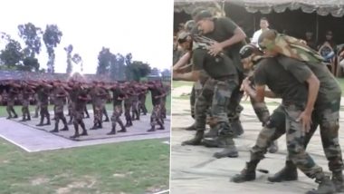 Indian Army Troops Hone Their Skills in Unarmed Combat And Mixed Martial Arts (Watch Video)