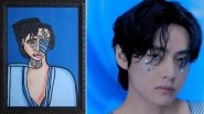 BTS' V aka Kim Taehyung Shares Phenomenal Abstract Portrait of Himself Drawn By&nbsp;11-Year-Old California Artist; Says 'I&rsquo;ve Been Such a Fan' (See Post)