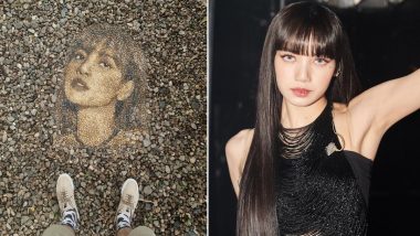 BLACKPINK’s Lisa’s Portrait Made Out of Pebbles by British Artist Justin Bateman Leaves Fans Awe-Inspired (View Pic)