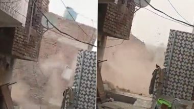 Video: Three Storey Building Collapses Due to Digging Work by Builder in Ghaziabad, No Injury Reported