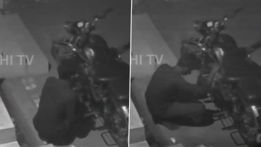 Viral Video: Brazen Thief Steals Petrol From Bike in Andhra Pradesh's Kakinada