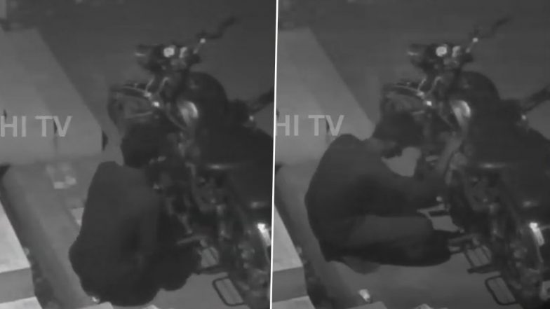 Viral Video: Brazen Thief Steals Petrol From Bike in Andhra Pradesh's Kakinada