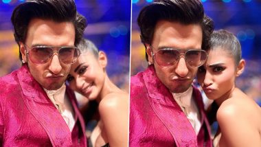 Mouni Roy and Ranveer Singh Adorably Pose Together and Pout for Selfies at Filmfare Middle East Achievers Night! (View Pics)