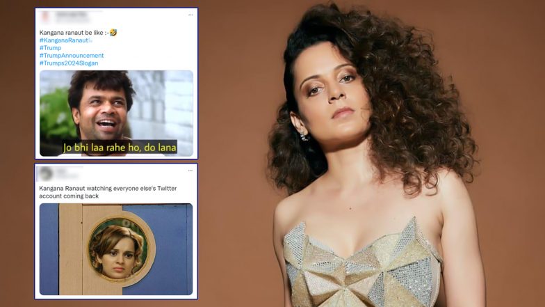 Kangana Ranaut Funny Memes and Jokes Trend on Twitter After Elon Musk Reinstates Donald Trump's Twitter Account