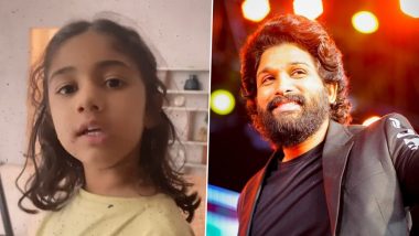 Allu Arjun’s Baby Girl Arha Turns 6! Actor Shares Video Post on Twitter Wishing the ‘Cuteness’ of His Life – WATCH