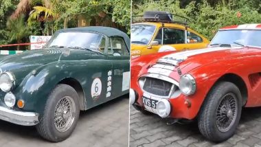 Video: African And European Tourists Organise Vintage Car Rally With 18 Cars And 2 Motorbikes in Assam’s Kaziranga National Park