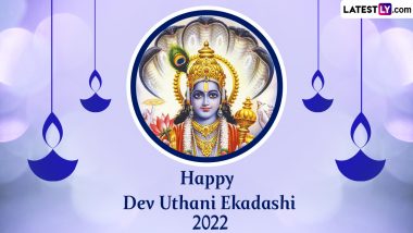 Dev Uthani Ekadashi 2022 Wishes and Greetings: WhatsApp Messages, Prabodhini Ekadashi Images, HD Wallpapers and SMS To Share on the Auspicious Marriage Day of Goddess Tulsi and Lord Vishnu