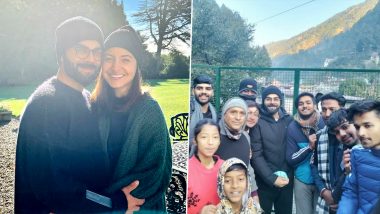 Virat Kohli and Anushka Sharma Holiday With Their Daughter Vamika in Uttrakhand; Pose With Fans (View Pic)