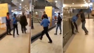 Noida Shocker: Youth Assaults, Brutally Thrashes Security Guard in Gaur City Mall, Arrested After Video Goes Viral