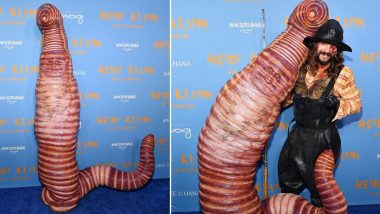Heidi Klum Dresses as a Worm on Her Husband Tom Kaulitz's Fishing Pole For Halloween! (View Pics)