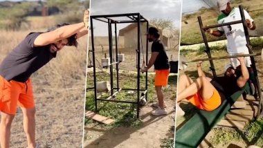 Ram Charan Ditches the Usual Gym and Opts for Desi Workout for His Upcoming Schedule of ‘RC 15’ (Watch Video)