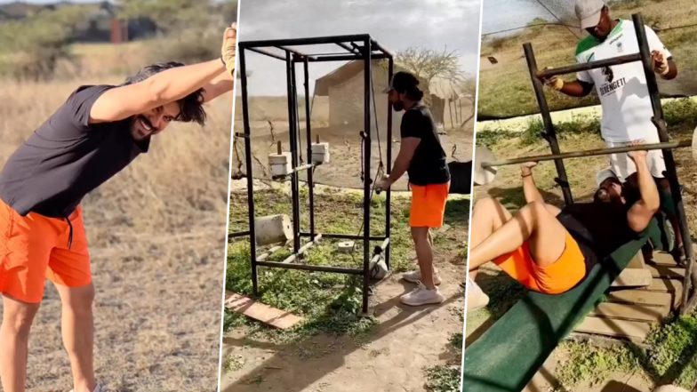 Ram Charan Ditches the Usual Gym and Opts for Desi Workout for His Upcoming Schedule of ‘RC 15’ (Watch Video)