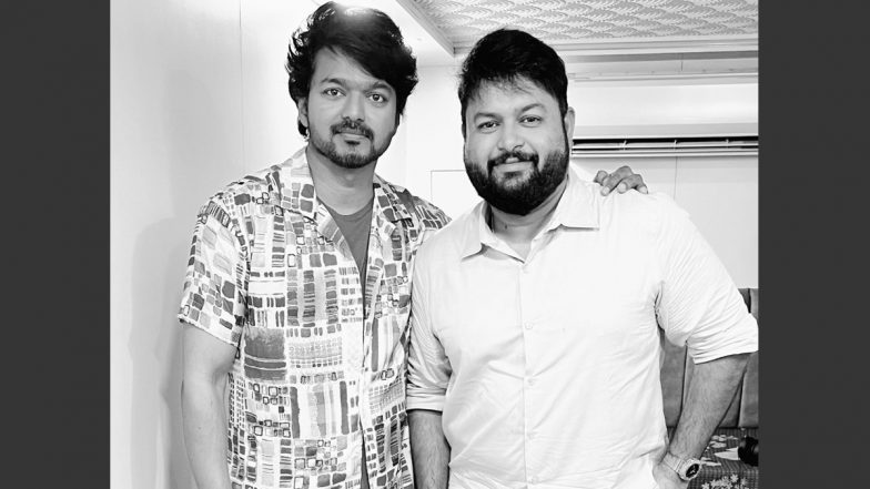 Varisu: Thaman S Shares Picture Posing With Thalapathy Vijay Ahead of ‘Ranjithame’ Song’s Release