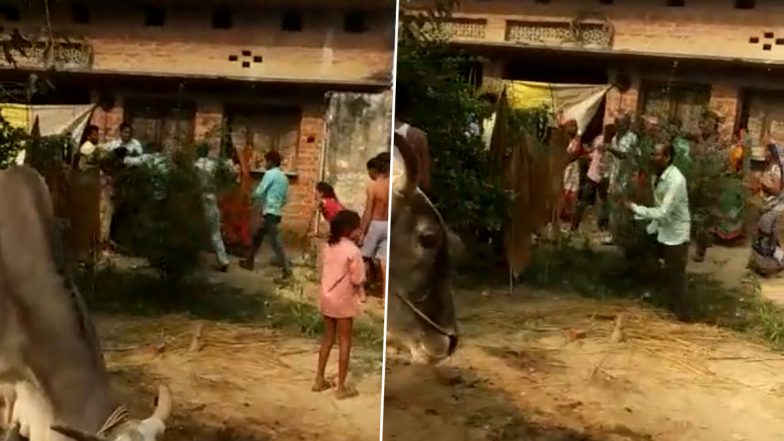 Video: Annoyed by Dust Due to Sweeping, Miscreant Beats Woman, Her Daughter With Stick in UP’s Lakhimpur Kheri