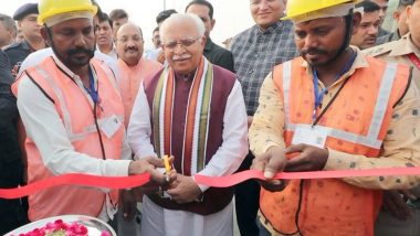 Haryana CM Manohar Lal Inaugurates Road Projects Worth Rs 141 Crore in State