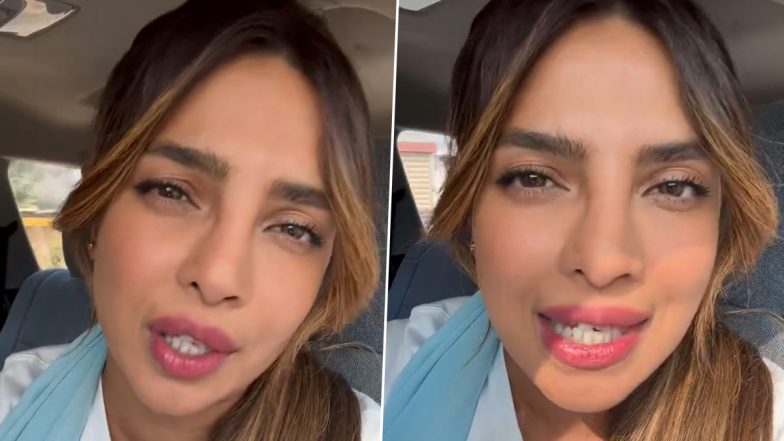 Priyanka Chopra Arrives in Her Hometown in Uttar Pradesh for UNICEF India Field Visit (Watch Video)