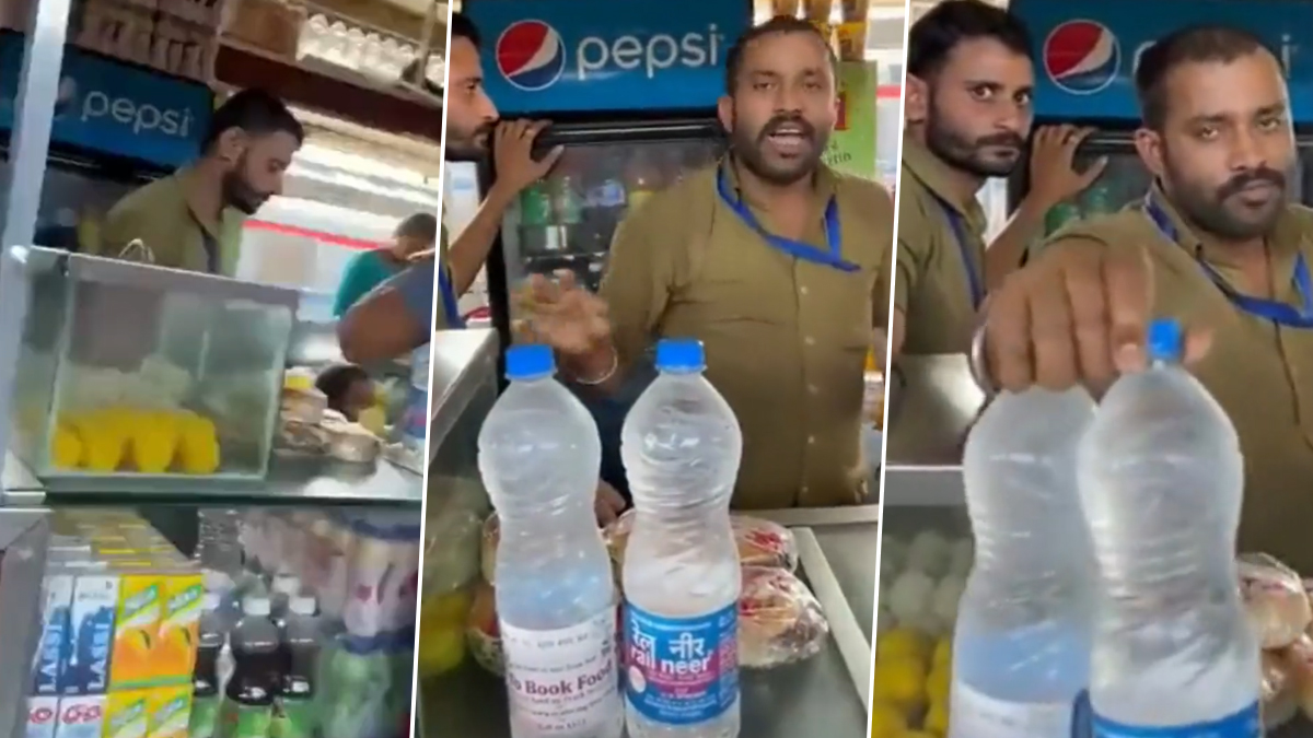 Rail Neer Water Bottles of 1 Litre Must Be Sold at Approved Price of Rs 15  at All Stalls and Pantry Cars, Says Central Railway After Video of Vendor  Overcharging Goes Viral