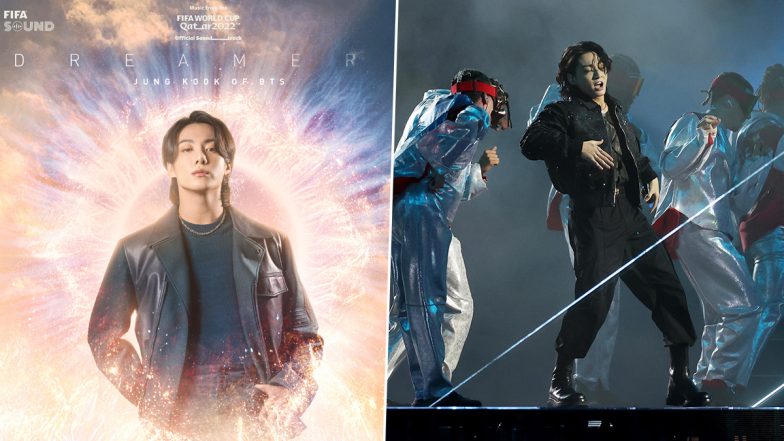 BTS Jungkook’s Stylish Looks at FIFA World Cup 2022: Know Outfit Details of Golden Maknae’s Opening Ceremony Performance and 'Dreamer' Poster (View Pics)