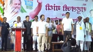 Congress Goofs Up on Indian National Anthem, Plays Nepal's During Rahul Gandhi-Led Bharat Jodo Yatra Event, Video Goes Viral