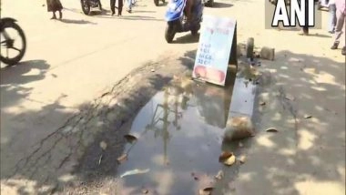 India News | Bengaluru: AAP Activists Protest as Potholes Claim Two Lives