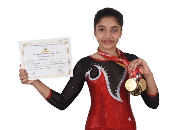 Business News | Kaina Vora Emerges as The Best Gymnast at CISCE National Competition