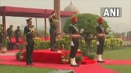 World News | Bhutanese Lt General Batoo Tshering Receives Guard of Honour at South Block