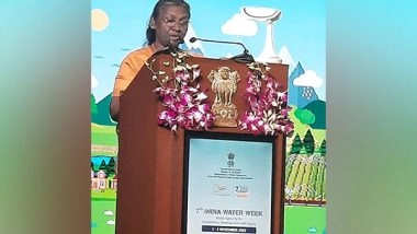 India News | Water Conservation a Global Issue, United Efforts Needed to Provide Clean Drinking Water: President Murmu