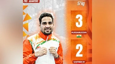 Sports News | Asian Boxing C'ship: Hussamuddin Advances to Quarterfinal of 57 Kg Category