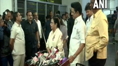 India News | Mamata Banerjee Plays Drums at Family Function of WB Governor in Chennai