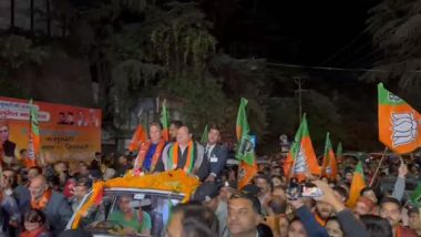 India News | Himachal Pradesh Polls: BJP President JP Nadda Holds Roadshow in Shimla