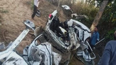 India News | MP: 3 Dead, 1 Injured After Car Rams into Tree in Niwari