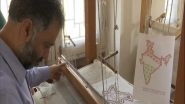India News | J-K: Artisans Weave Kani Shawl with India's Map Design