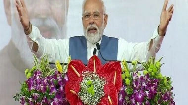 India News | Gujarat Polls: PM Modi to Address Rally in Valsad, Attend Mass Marriage of 552 Girls