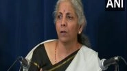 India News | FM Sitharaman Drops Hint That Govt is Considering Restoring State Status to J and K