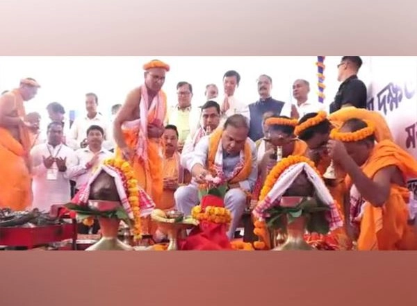 India News | Assam CM Attends Bhumi Pujan for Upcoming Assam Skill University in Mangaldai