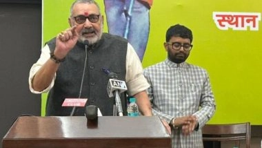 India News | Those Who Did Not Go to Temples Earlier, Are Now Calling Themselves Incarnations of Gods: Giriraj Singh