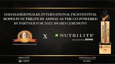 Business News | Nutrilite by Amway to Be the Official Co-Powered by Partner of Dadasaheb Phalke International Film Festival Awards 2023