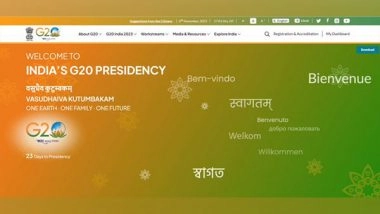 World News | India's G20 Website Goes Live: MEA